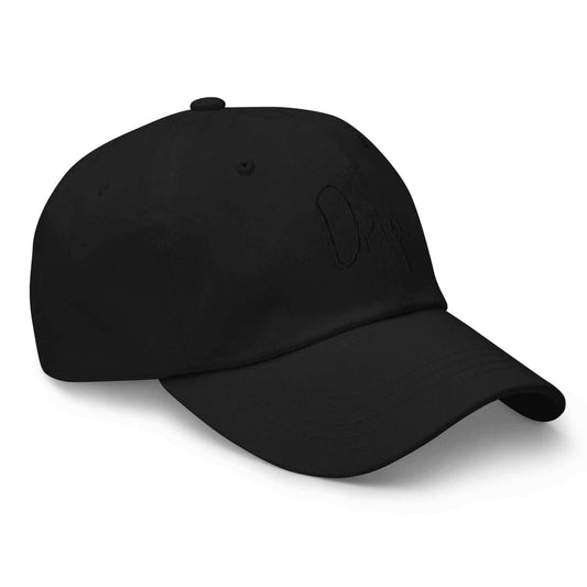 Classic black drip Dad hat