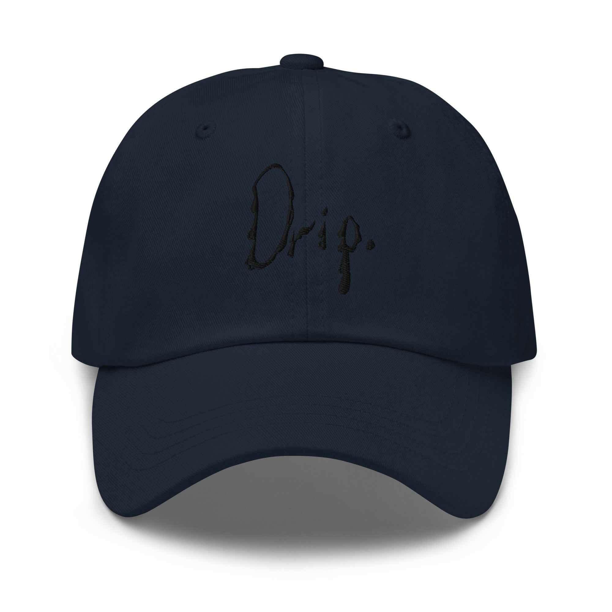 Classic black drip Dad hat